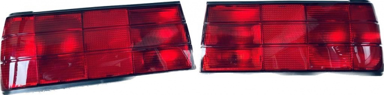 Exklusiv Classic-Sport Design Rückleuchten für BMW 3er E30 Facelift Limo, 2-Türer (Coupe), Cabrio, Touring 87-94 rot